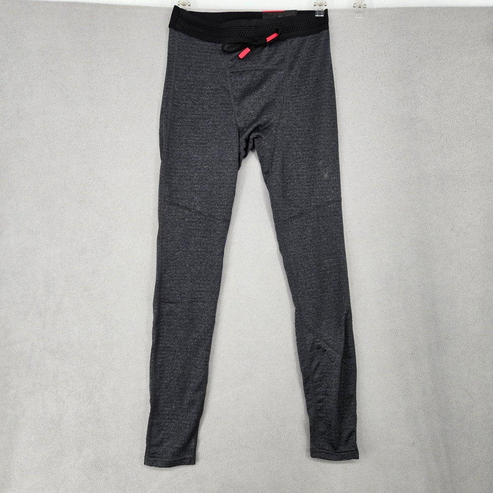 Spyder Mens NWT SMALL Athletic Tights Charcoal Heather Grey